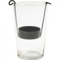 Candle Holder, D: 6 cm, H: 12 cm, 12 pcs [HOB-55789]