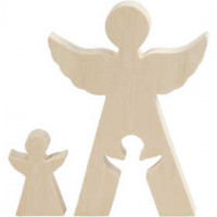 2in1 Figure, H: 7.8+20 cm, W: 4.5+14.3 cm, 1 set, plywood [HOB-56136]