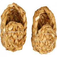 Straw Shoes, L: 6 cm, 1 pair [HOB-562041]