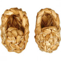 Straw Shoes, L: 4 cm, 1 pair [HOB-562061]