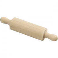 Mini Rolling Pins, L: 45 mm, D: 10 mm, 5 pcs, birch [HOB-564621]