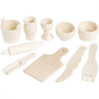 Kitchen Tools, L: 40-60 mm, 10 pcs, birch [HOB-564701]