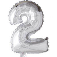 Foil Balloon, H: 41 cm, 1 pc, silver [HOB-59186]