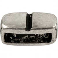 Spacer Bead, size 6x14 mm, hole size 10x3 mm, 5 pcs, antique silver [HOB-60133]