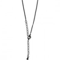 Chain, L: 80 cm, D: 1 mm, 1 pc, black [HOB-60138]