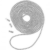 Bead Chain, D: 1.5 mm, 1 m, silver-plated [HOB-61243]