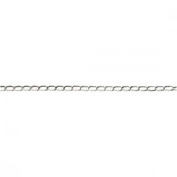 Chain, W: 6 mm, 5 m, silver-plated [HOB-61301]