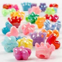 Novelty Shape Beads, D: 10 mm, hole size 3 mm, 125 ml [HOB-618000]