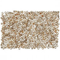 Rocaille Seed Beads, size 15/0, D: 1.7 mm, 25 g, rose gold [HOB-686890]
