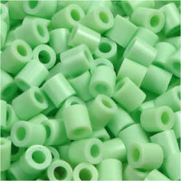 Fuse Beads, size medium mm, size 5x5 mm, 1100 pcs, pastel green (32252) [HOB-751170]
