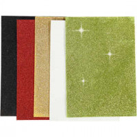 EVA Foam Sheets, A5 15x21 cm, thickness 2 mm, 5 sheets, asstd. colours [HOB-769011]