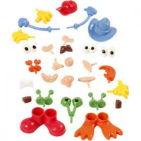 Body Parts, size 0.8-6.8 cm, 26 pcs, asstd colours [HOB-78267]