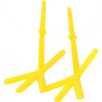 Chicken Feet, L: 37 mm, H: 28 mm, 50 pcs, yellow [HOB-78278]