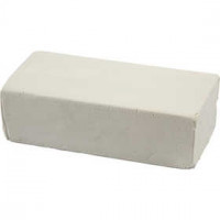 Soft Clay, size 13x6x4 cm, 500 g, white [HOB-78681]