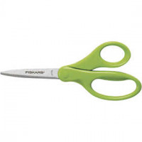 School Scissors, L: 18 cm, 12 pcs, asstd colours [HOB-9458]