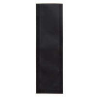 Plastic Bags Matt Black 3.8x12.7cm Tamper-proof Heat sealable (100 pieces) [CRB5B]