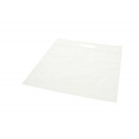 Plastic Carrier Bags Transparent 33.6x33.6 + 6.4cm 75 micron with Grip Seal (100 pieces) [ZH13CL5]