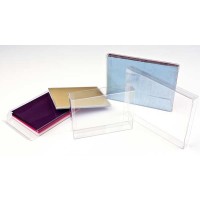 Plastic Gift Boxes 11.4x2.5x14.9cm Crystal Clear (25 pieces) [FB17]