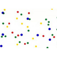 Printed Bags Coloured Dots 8.9x5.1x19.1cm with side gusset (100 pieces) [G3MD1]