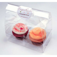 Bags Set for 2 Cupcakes 17.5x10x22.5cm (100 pieces) [CBG2]