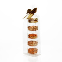 Plastic Bags for 5 Macarons incl. Insert (100 pieces) [MBG1]