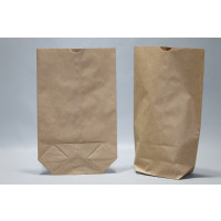 Cross Bottom Bags Kraft (content 1kg) 16.5x26cm - 1 ply 70 grs [100 pieces) [PAK1616]