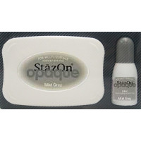 Ink Pads Stazon + Refill Mist gray (1 pc) [SZ-000-181]