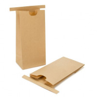 Kraft Bags Brown Reclosable 8.6x6.4x19.7cm (100 pieces) [TTB1K]