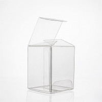 Plastic Gift Boxes 3.8x3.8x5.1cm Crystal Clear (50 pieces) [VB291]