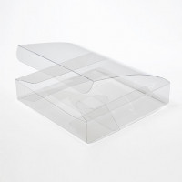 Plastic Gift Boxes 12.7x12.7x2.5cm Crystal Clear (50 pieces) [VB306]