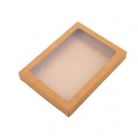 Kraft Gift Boxes with Window 11.5x2.2x15cm (25 pieces) [WKRG247]